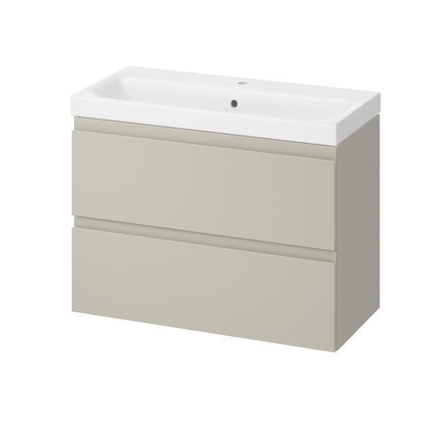 Szafka z umywalką Cersanit Moduo Slim 80 cm kaszmir