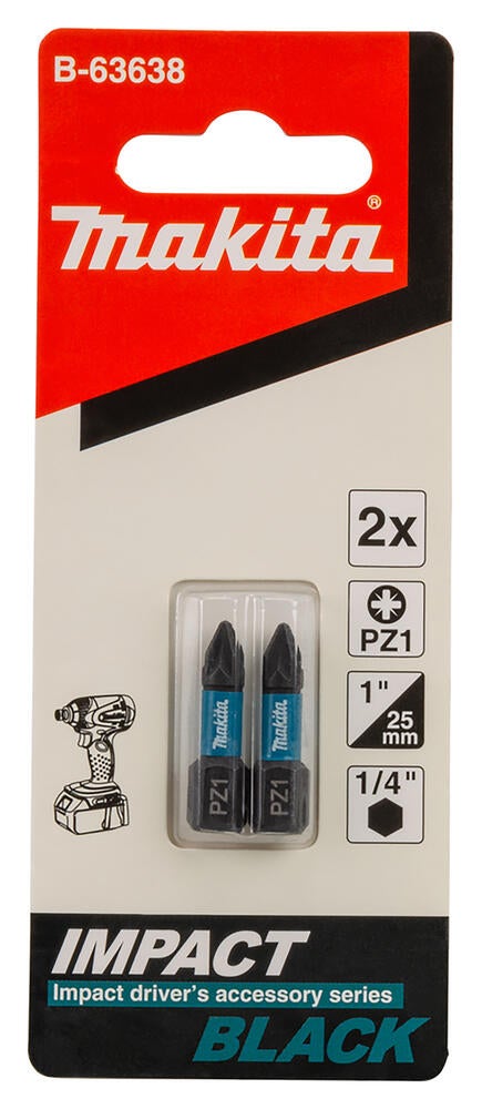 Bit wkrętarkowy Makita PZ1-25mm 2.szt