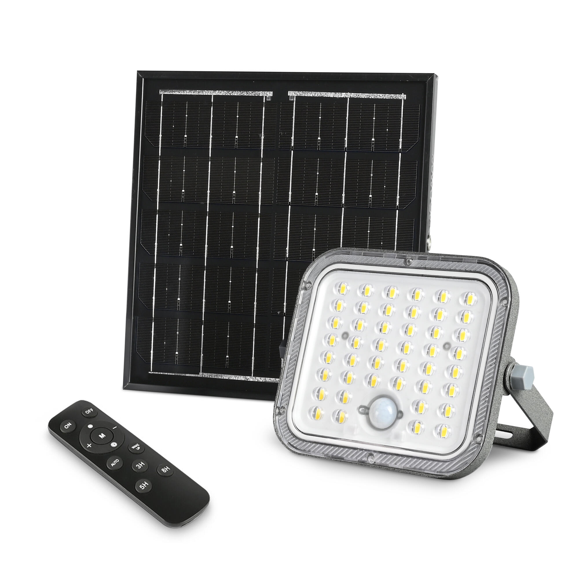 Naświetlacz solarny 1400lm 5000mAh IP65 szary - 2