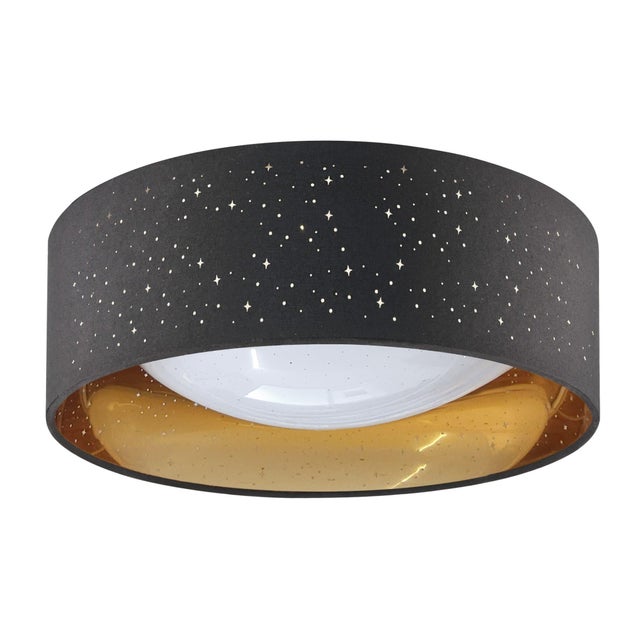 Plafon LED Tuluza 18W 1850 lm, czarno-złoty