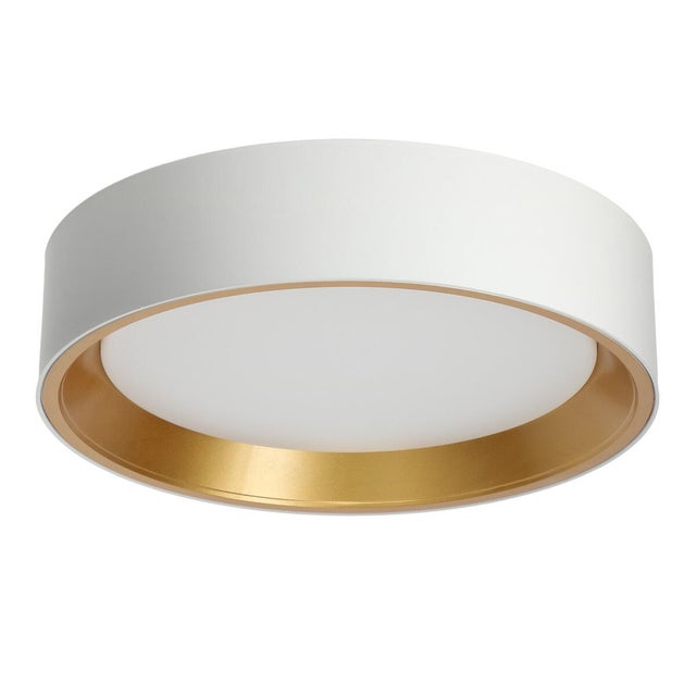Plafon LED Bento 18W 1000 lm IP20, biały/złoty