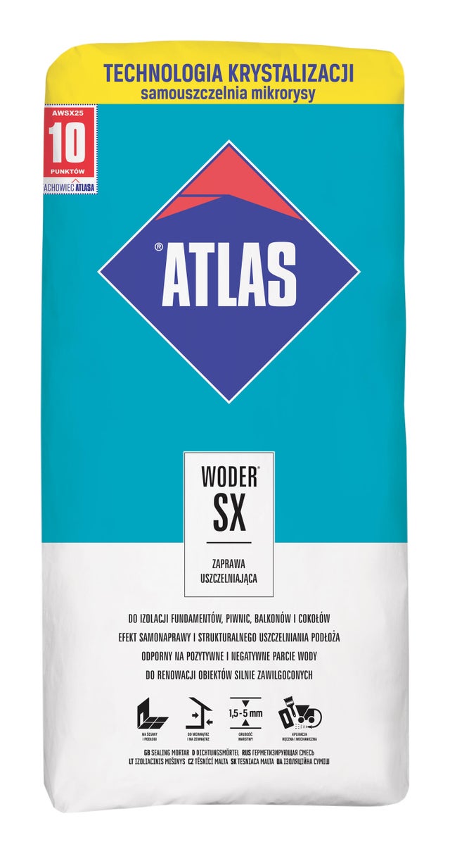 Atlas Woder SX zaprawa uszczelniająca 25 kg