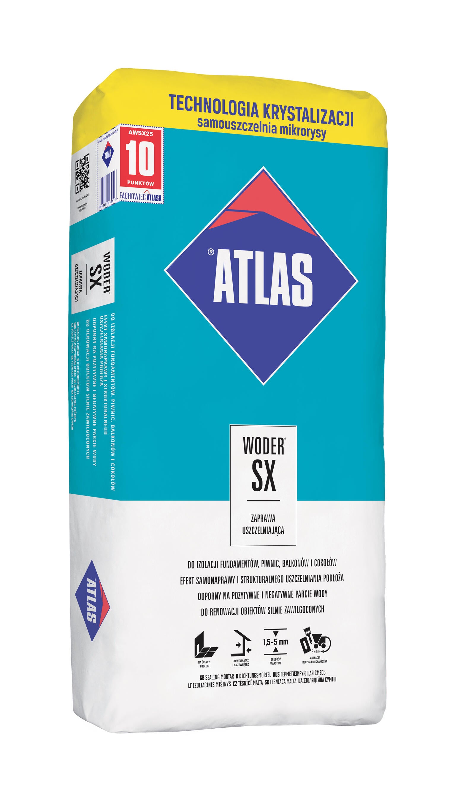 Atlas Woder SX zaprawa uszczelniająca 25 kg - 2