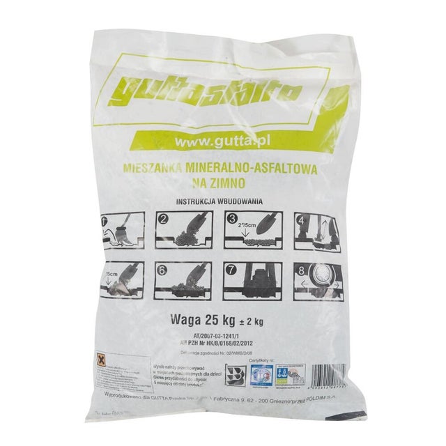 Mieszanka mineralno-asfaltowa na zimno  25 kg Guttasfalto