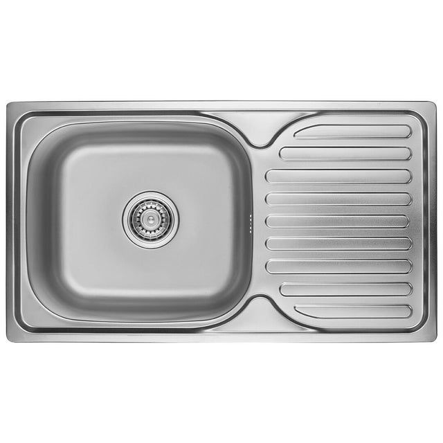 Zlewozmywak stalowy Kuchinox Orion 42 x 76 cm inox