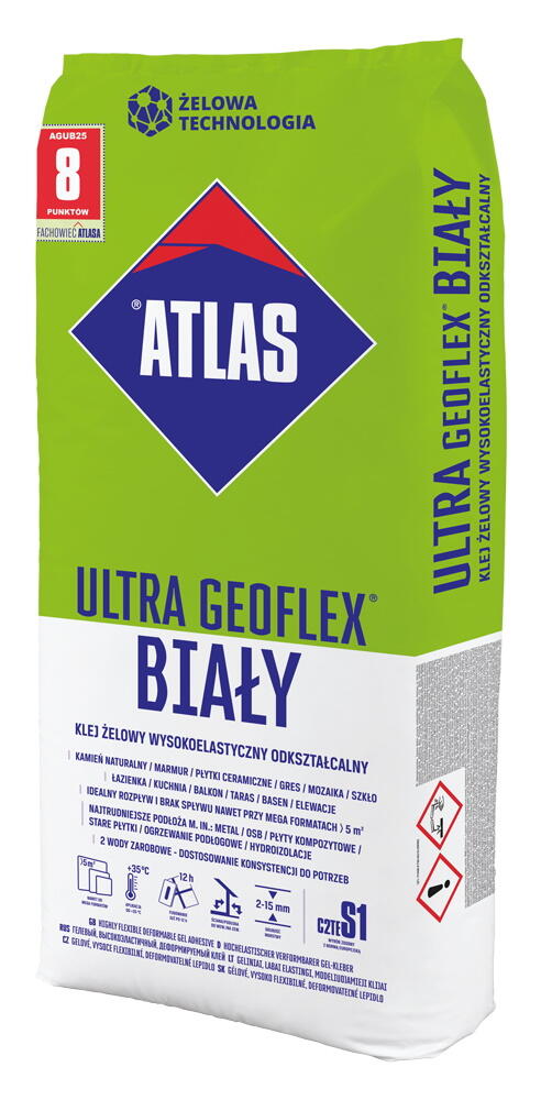 Klej Atlas Ultra Geoflex biały 22,5 kg - 2