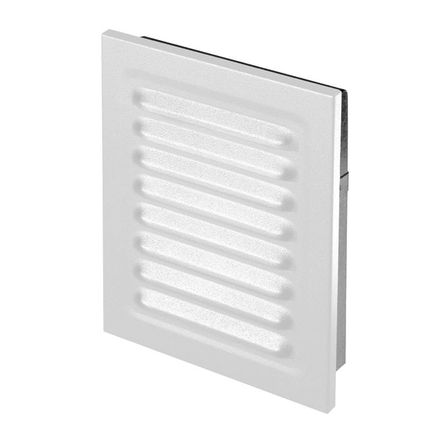 Kratka wentylacyjna metalowa 10x14 MT1GR biała