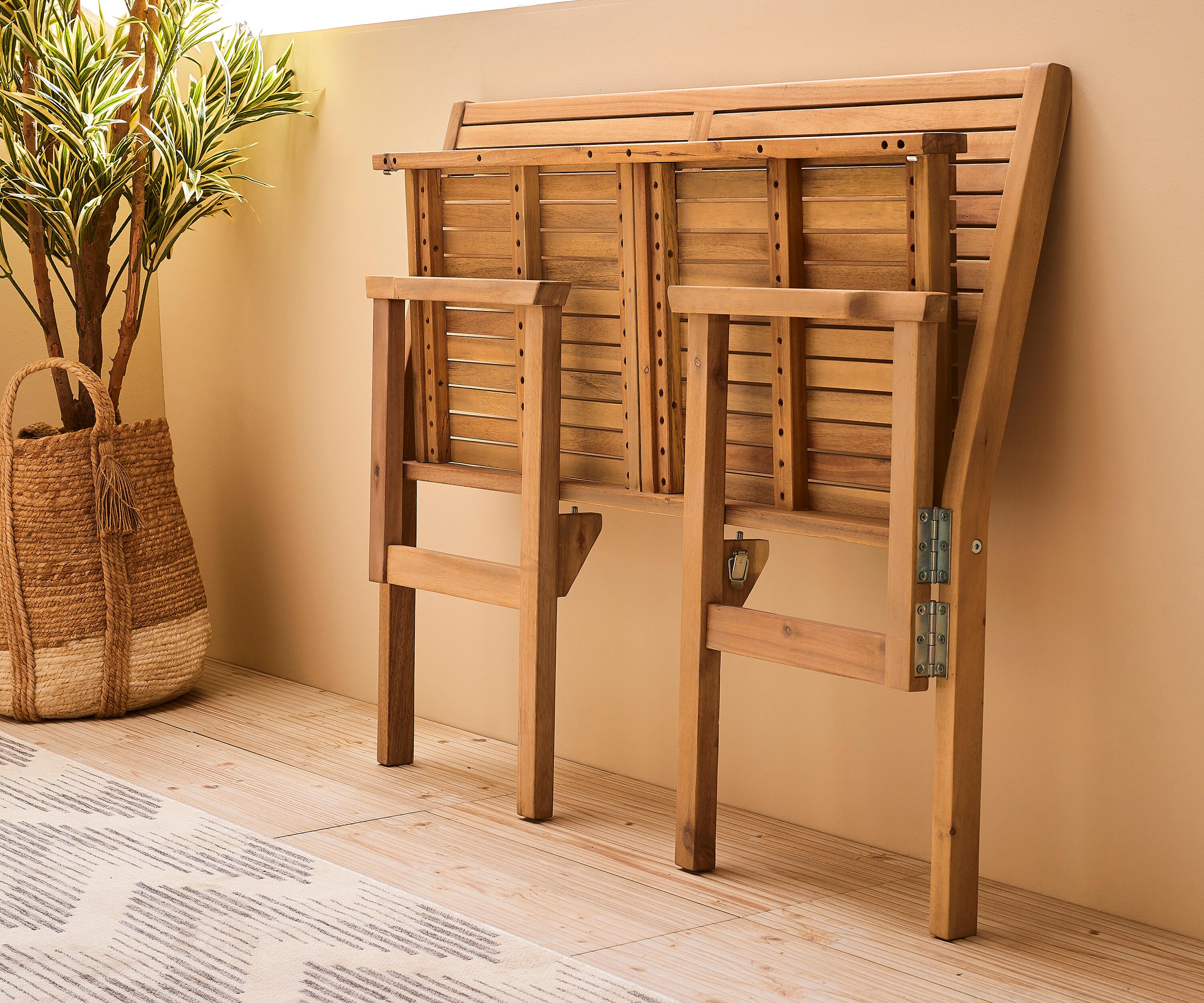 Banco de madera NATERIAL Solis de 120,55 cm - 10