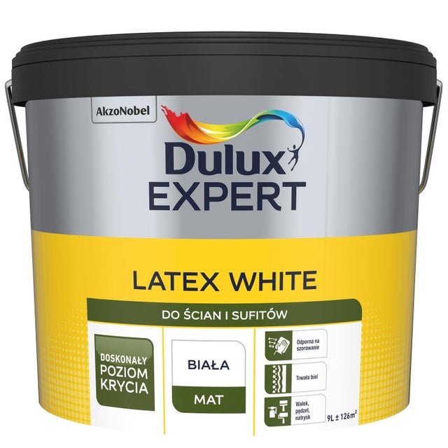 Dulux expert latex white 9L