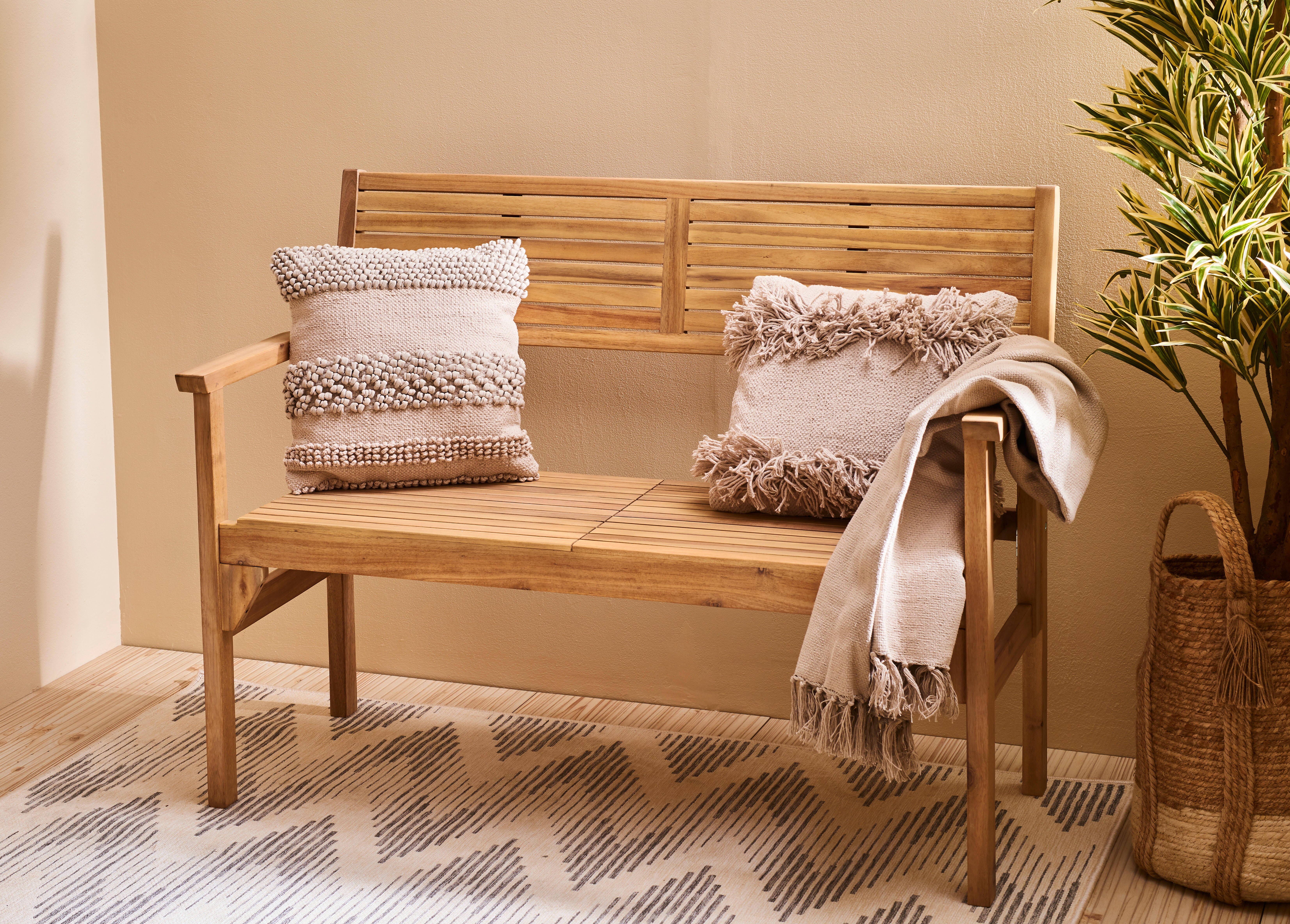 Banco de madera NATERIAL Solis de 120,55 cm - 11