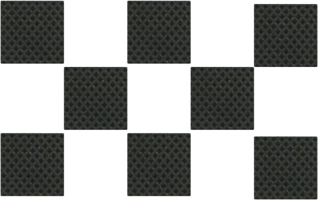 Podkładki antypoślizgowe samoprzylepne czarne 30x30 mm (8 szt.) 