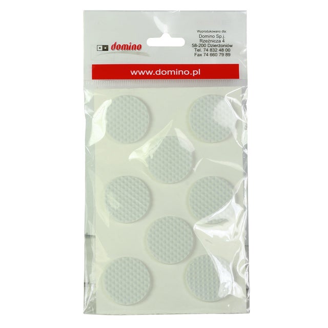 Podkładki antypoślizgowe samoprzylepne białe fi 30 mm (8 szt.) 