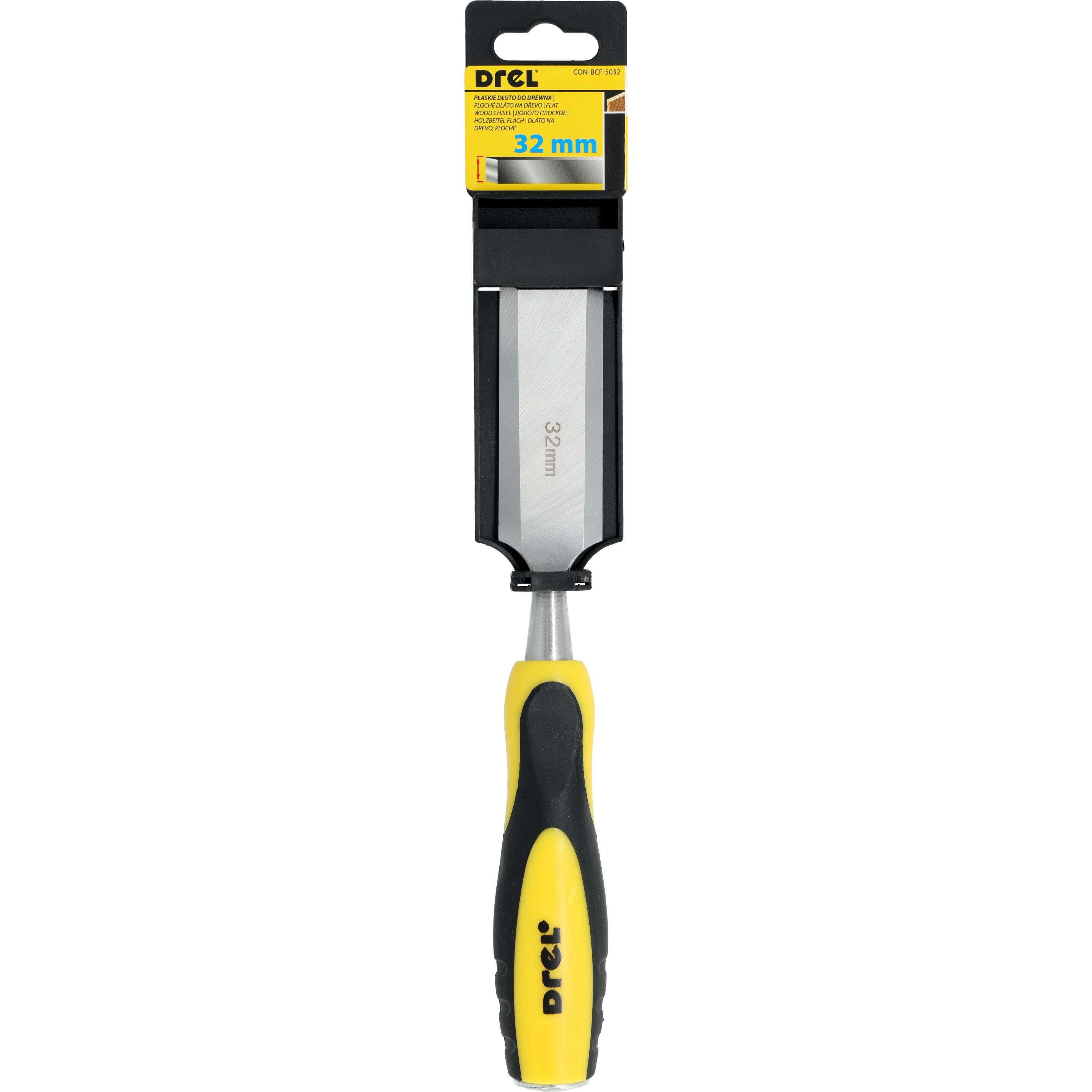 Dłuto płaskie do drewna z plastikową rączką, DREL 32 mm - 2