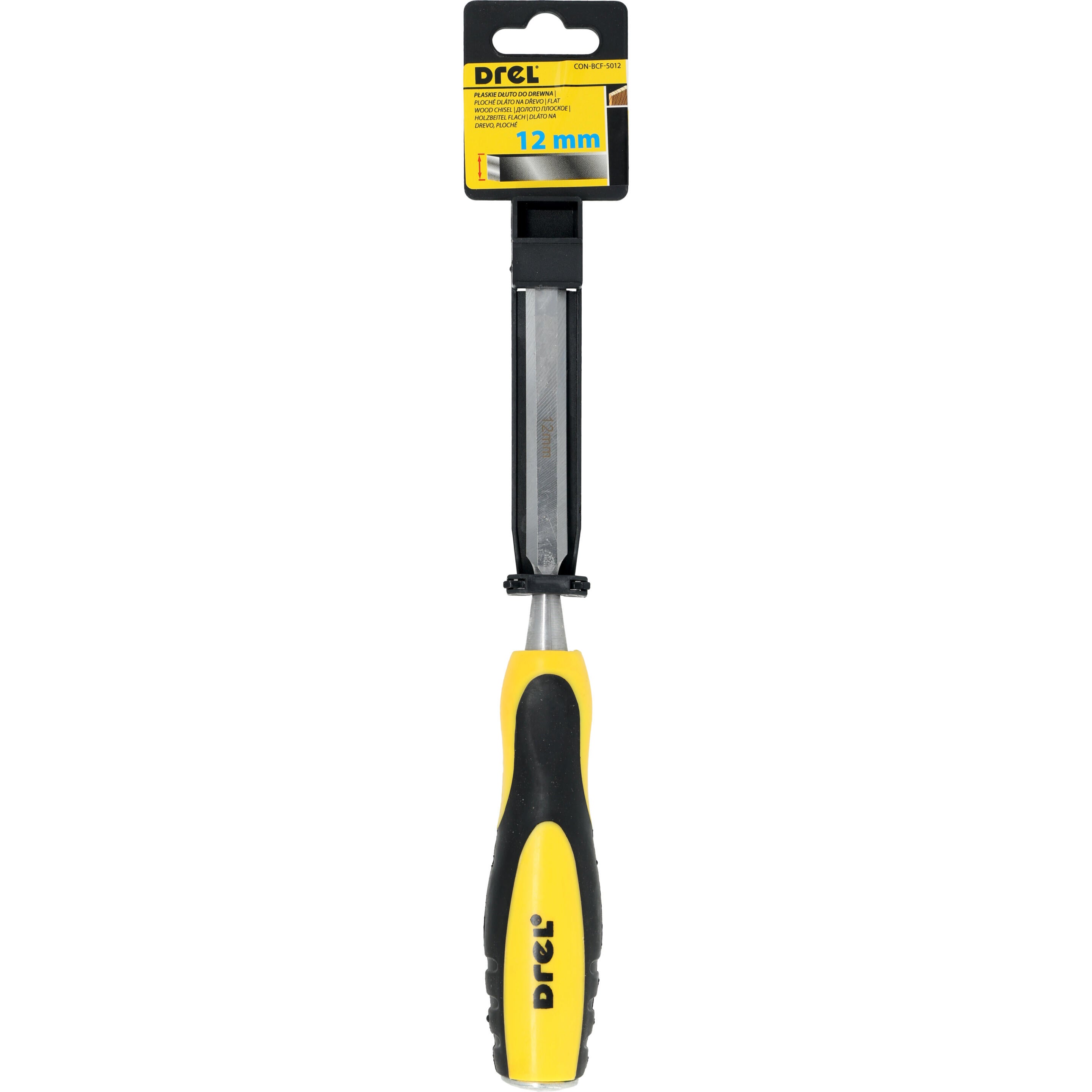 Dłuto płaskie do drewna z plastikową rączką, DREL 12 mm - 2