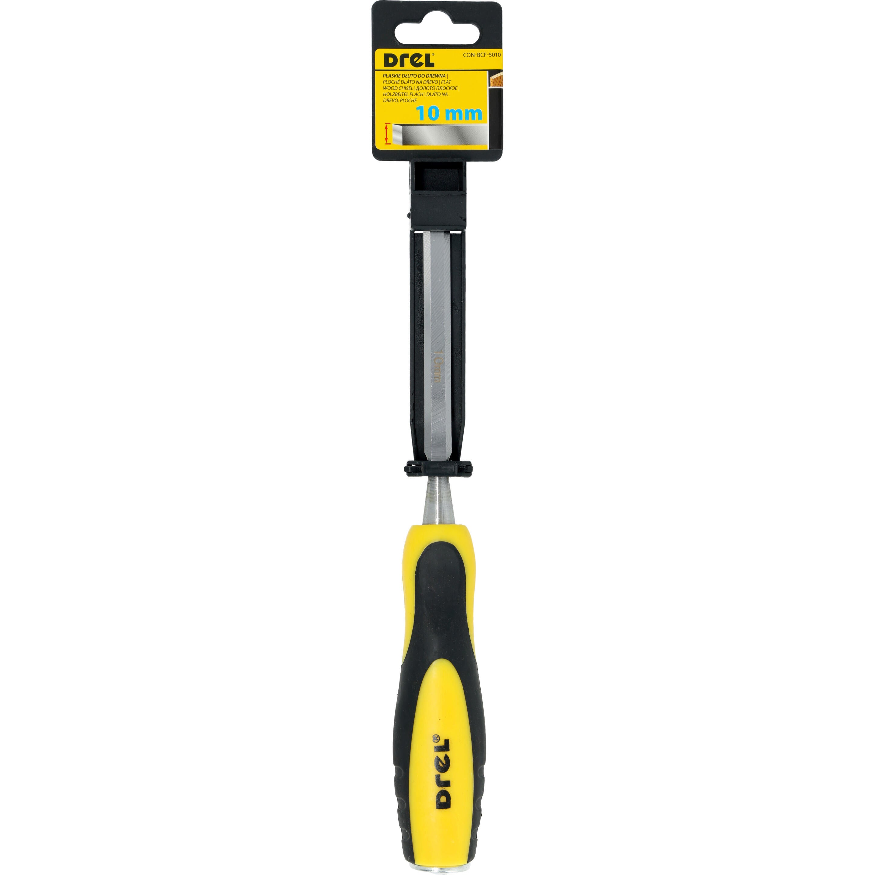 Dłuto płaskie do drewna z plastikową rączką, DREL 10 mm - 2