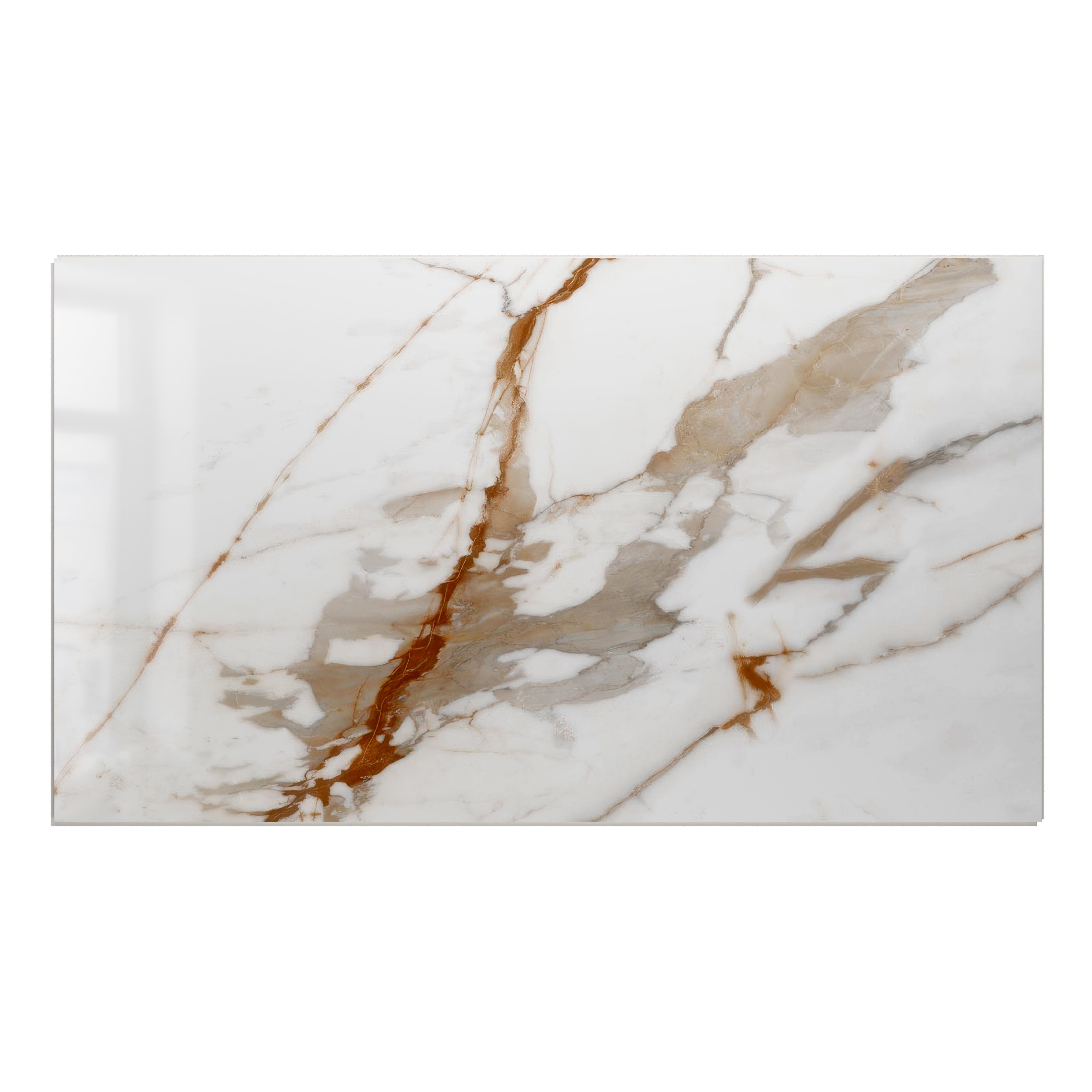 Panel ścienny SPC Carrara 4 mm biały/brązowy 70x40 - 2