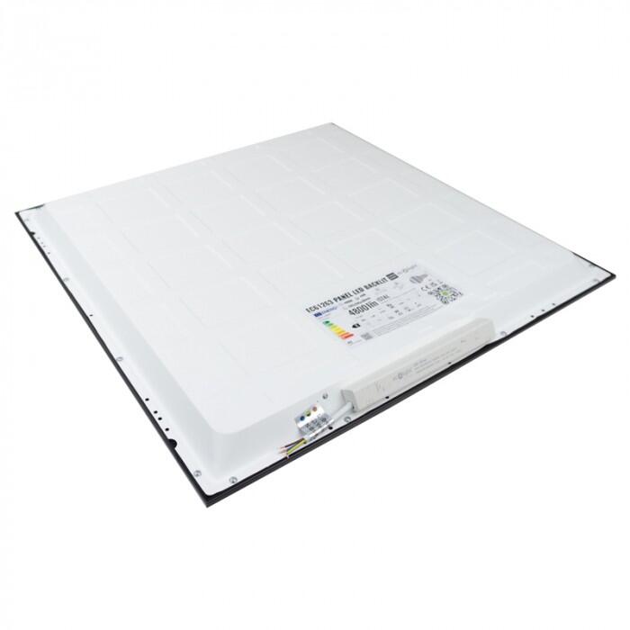 Panel LED podtynkowy 60x60cm 40W 4800lm 4000K IP20 czarny - 3