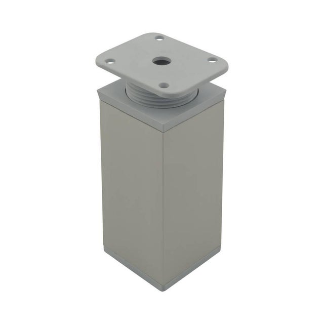 Noga meblowa kwadratowa 10 cm aluminium 