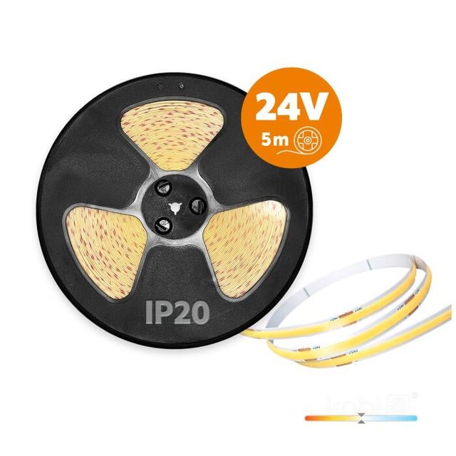 Taśma LED 24V COB 10W 1000LM/M 4000K IP20 5m KO