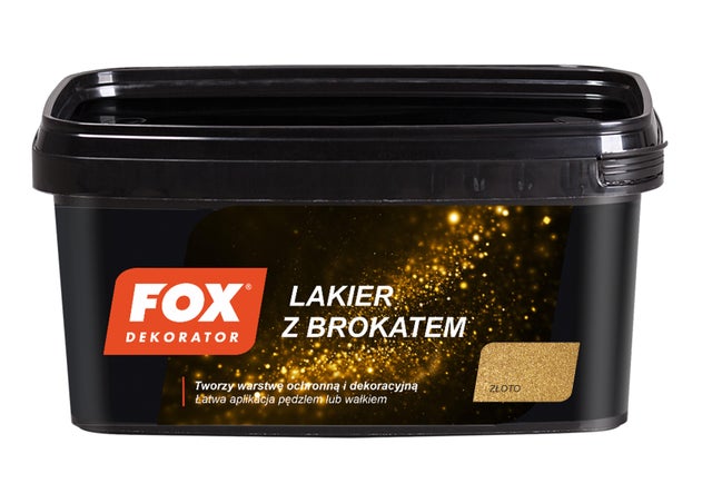 FOX lakier z brokatem złoto 1l