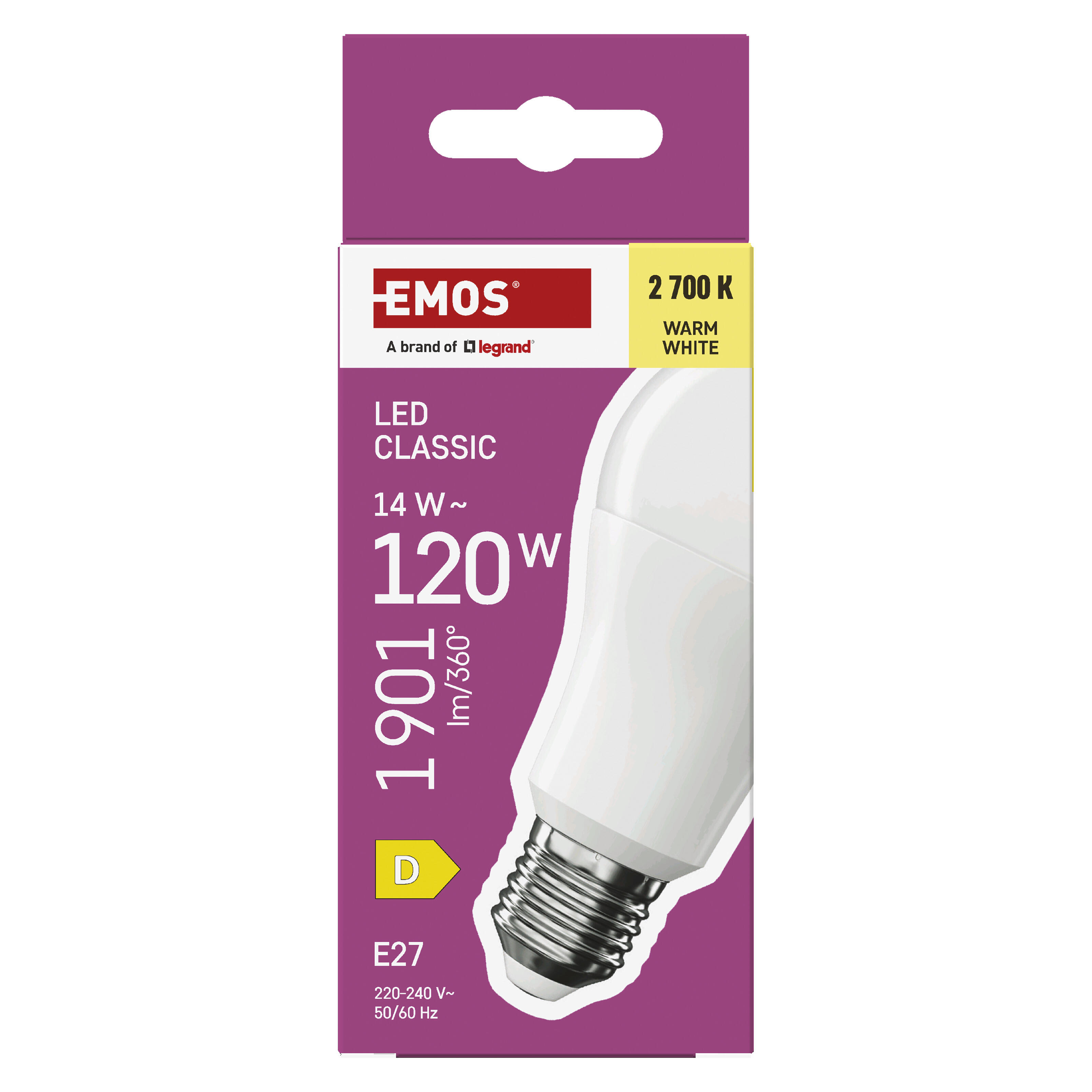 Żarówka LED E27 A65 14W 1901lm 2700K - 2