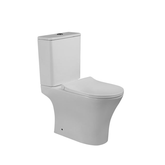 WC kompakt Dokos biały z deską wolnoopadającą 