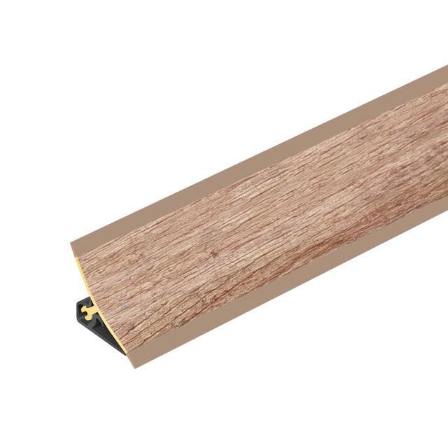 Listwa przyblatowa PVC wklęsła szeroka 21x21mm Cezar Dąb Sonoma mat 3m
