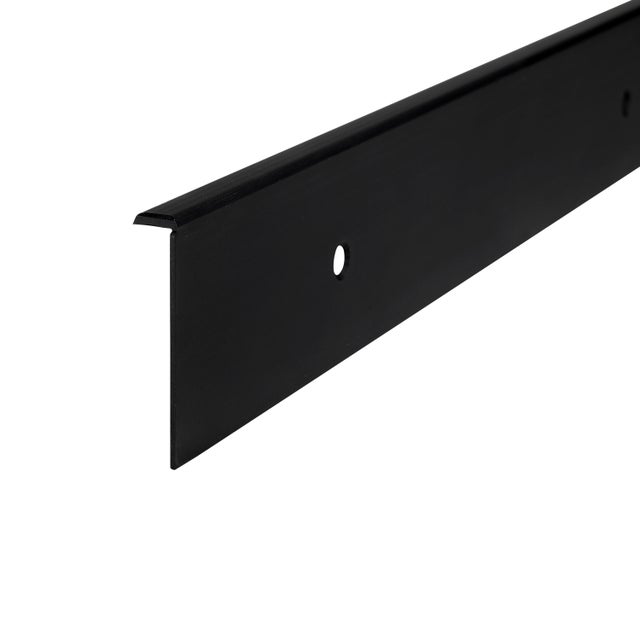 Listwa do blatu aluminiowa boczna 38mm Cezar Czarny mat 0,62m