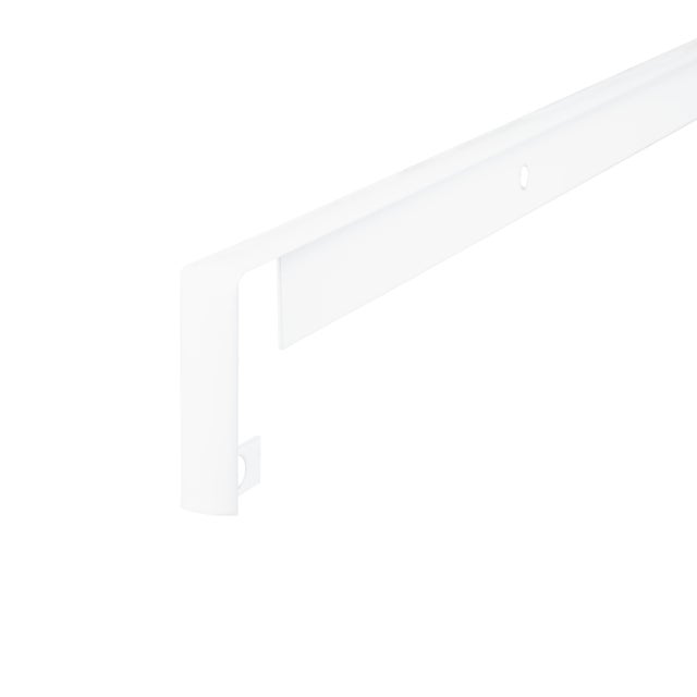 Listwa do blatu aluminiowa szczelinowa 28mm Cezar Biały RAL9016 połysk 0,62m