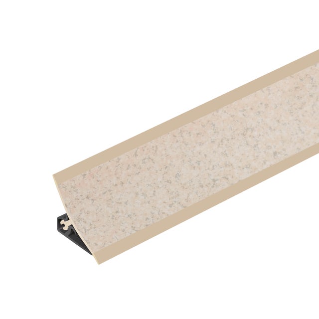 Listwa przyblatowa PVC wklęsła szeroka 21x21mm Cezar Piasek Rzymski Mat 3m