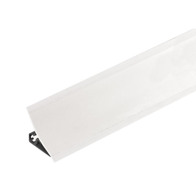 Listwa przyblatowa PVC wklęsła szeroka 21x21mm Cezar Biały RAL9003 połysk 3m