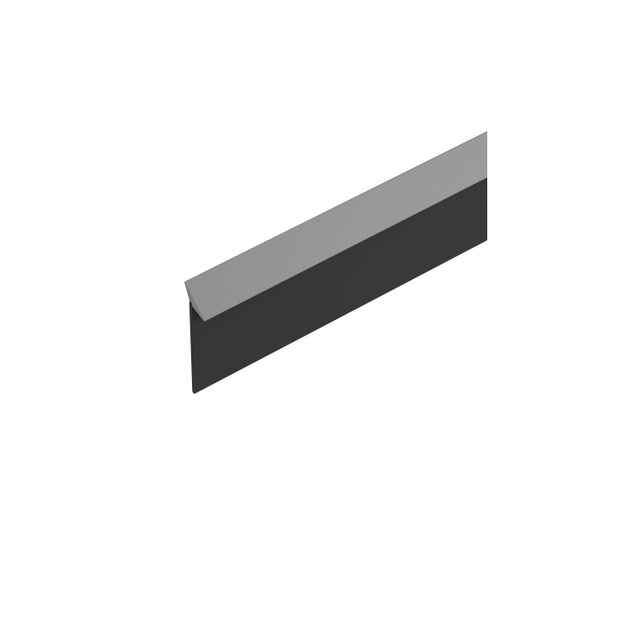 Kształtownik PVC profil uniwersalny maskujący 9,5x25x1mm Cezar Transparentny 4,20m