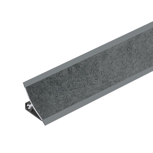 Listwa przyblatowa PVC wklęsła szeroka 21x21mm Cezar Consuela mat 3m