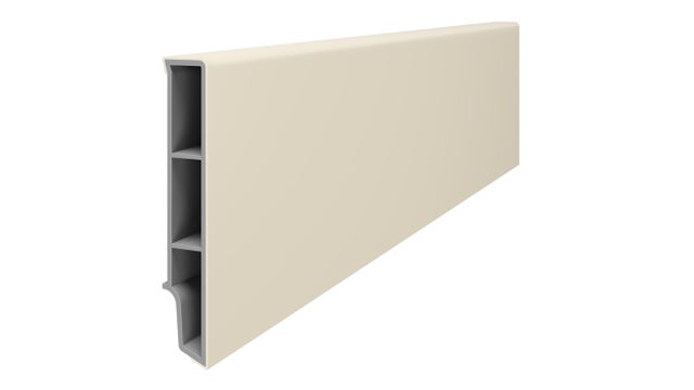 Listwa przypodłogowa PCV Sempla 2,4 m, 8 cm beżowa 712