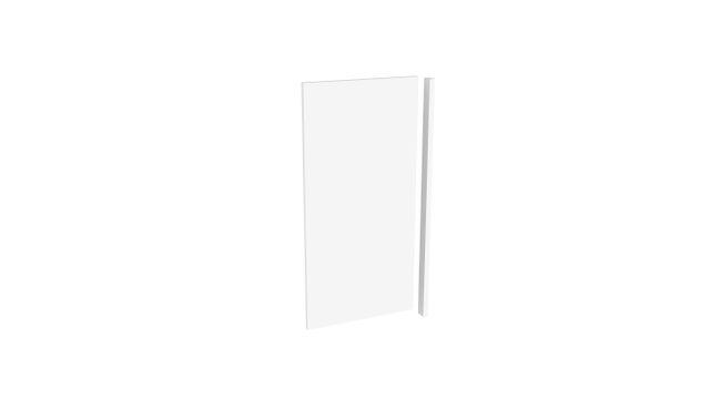 Blenda maskująca Biała korpusowa do szafki górnej 65 cm - 16mm 716x348/34mm