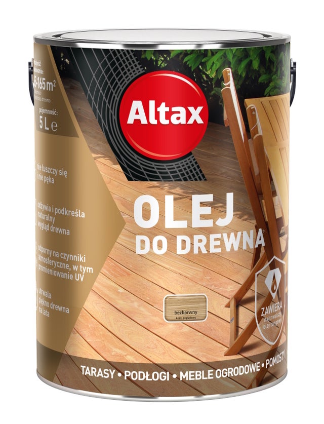 Altax olej do drewna bezbarwny 5L