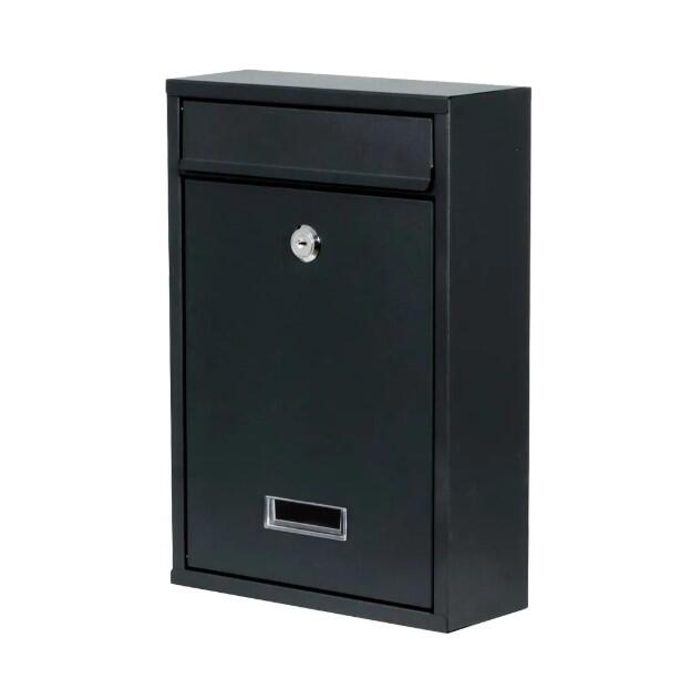 Skrzynka na listy Vincento 32 x 22 x 9 cm czarna