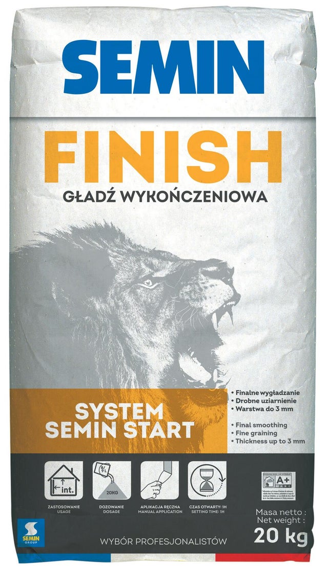 Gładź wykończeniowa Semin Finish 20 kg 