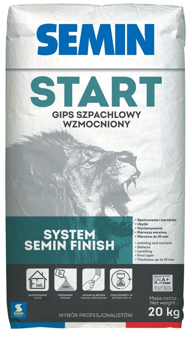 Gips szpachlowy Semin Start 20 kg 