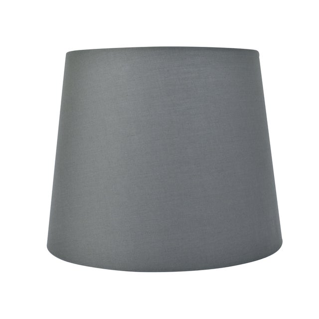 Abażur stożkowy 35 cm, ciemny szary