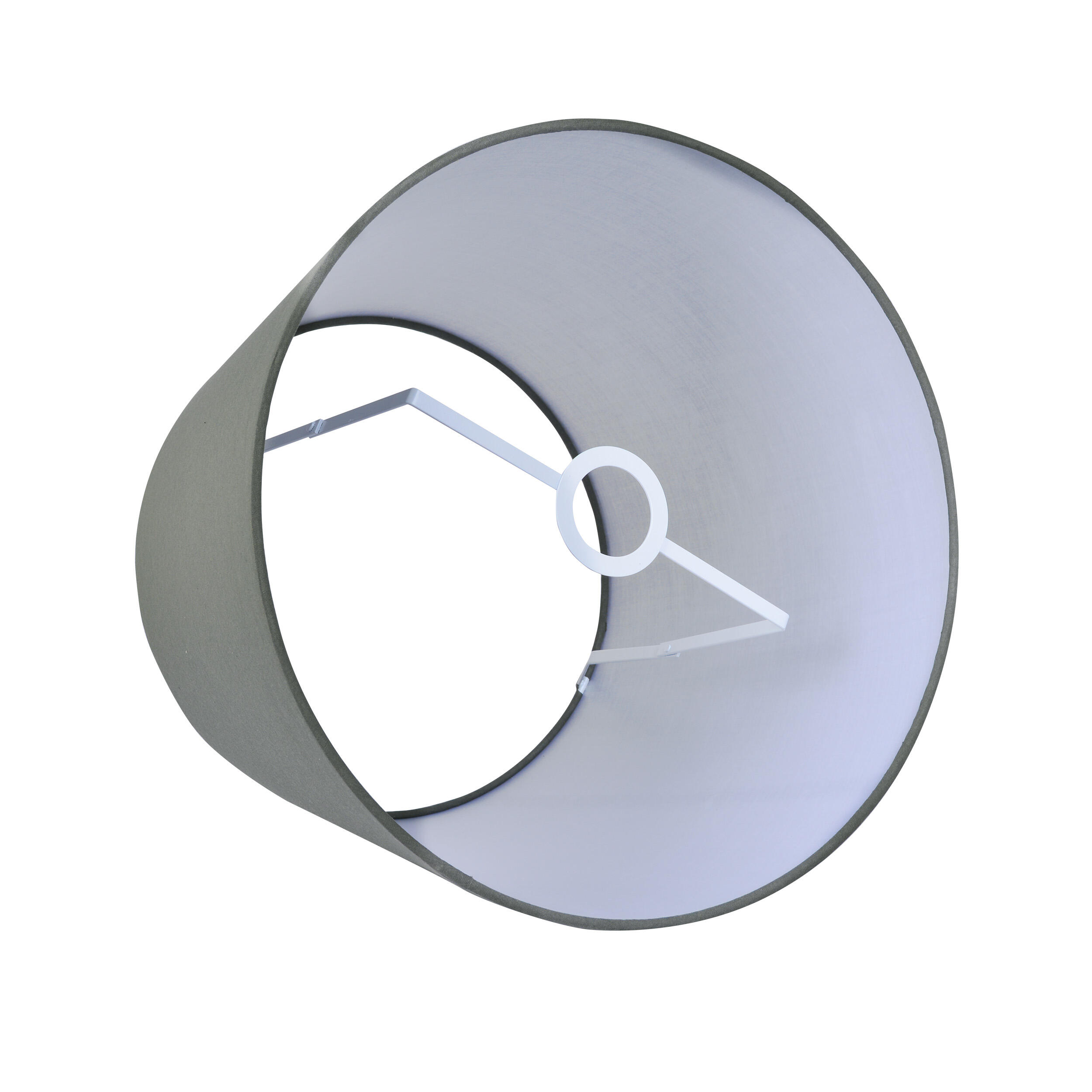 Abażur stożkowy 35 cm, ciemny szary - 2