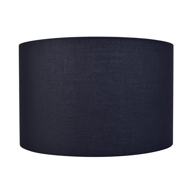 Abażur walec 40 cm, czarny