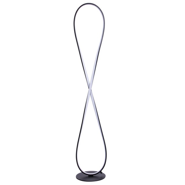 Lampa podłogowa LED Infinito, czarna