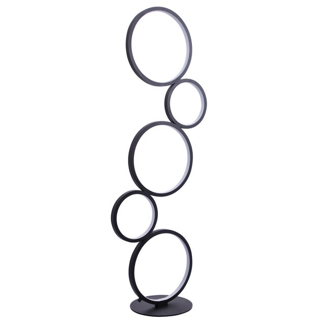Lampa podłogowa LED Flamenco, czarna