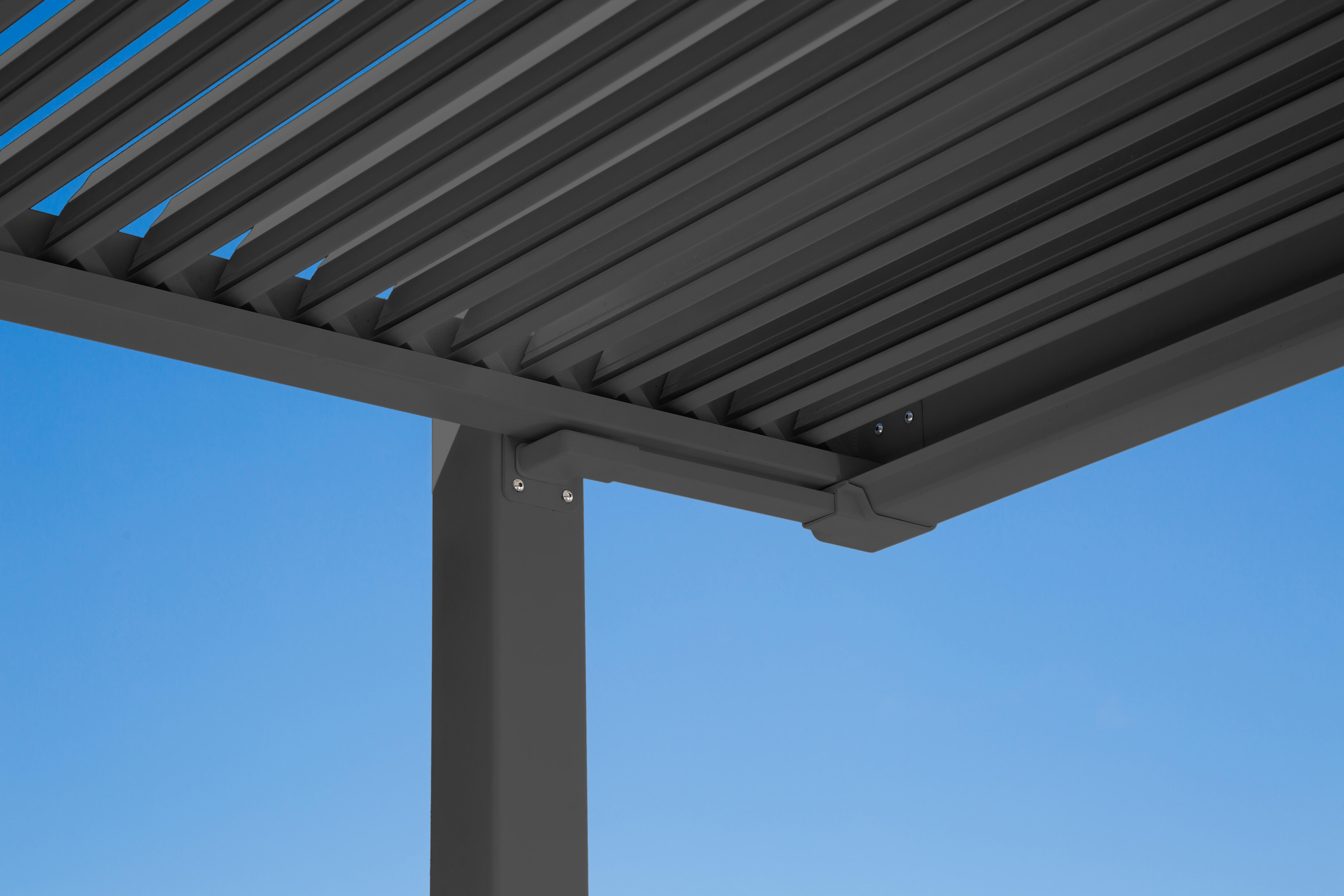 Pérgola de alumínio NATERIAL PERSEA ANTRACITE 3,2X3,6M - 28