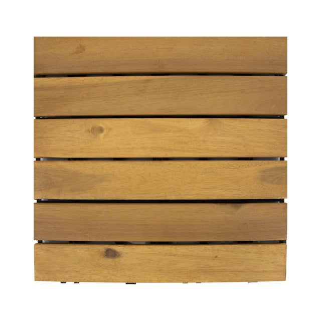 Podest tarasowy, drewniany, 6-lamelowy, wym. 300x300 mm, naturalny