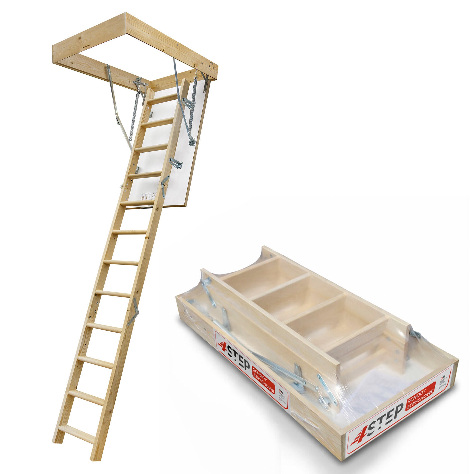 Schody strychowe EKO26 wym. 120x60x2,6 cm - 2