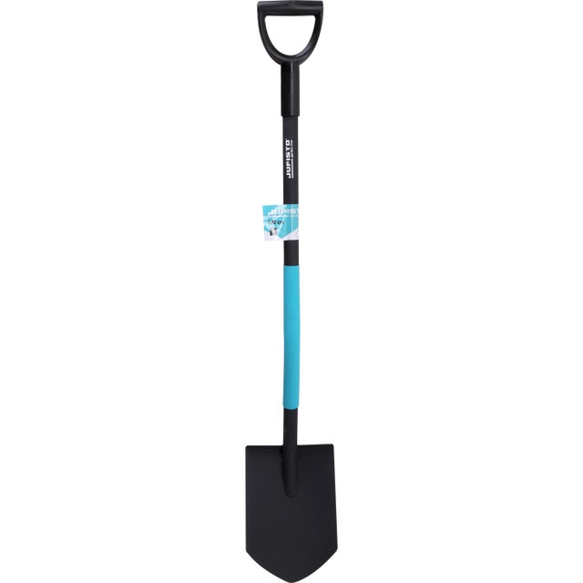 Szpadel spiczasty, trzon metalowy z plastikowych uchwytem - JUSTIFO JU-ZOR-1117