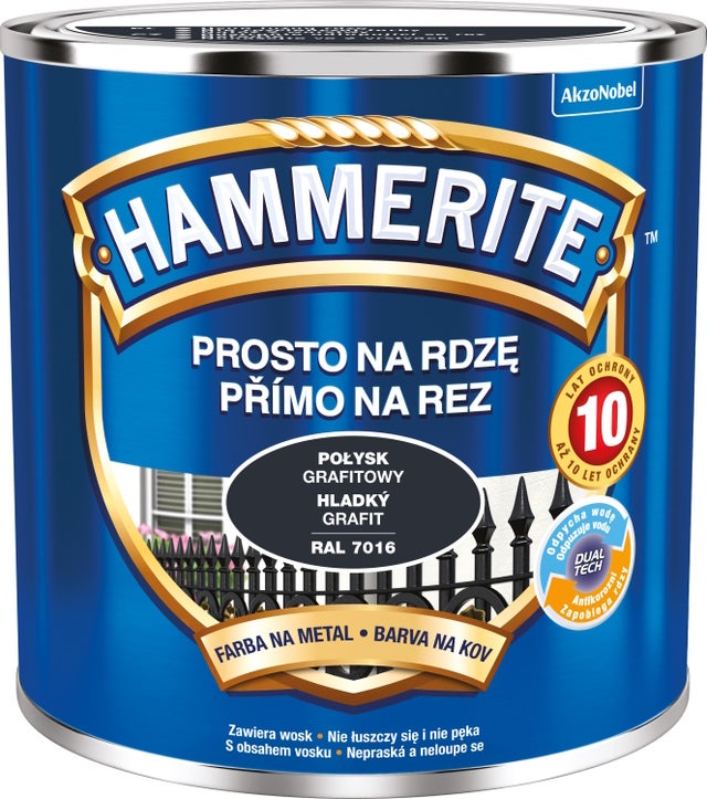 Hammerite połysk grafitowy 0,25l