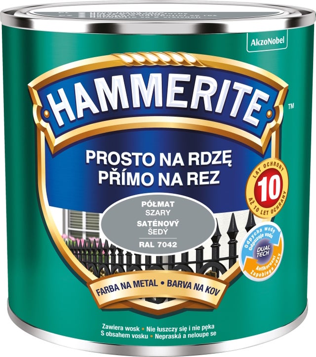 Hammerite półmat szary 0,25l